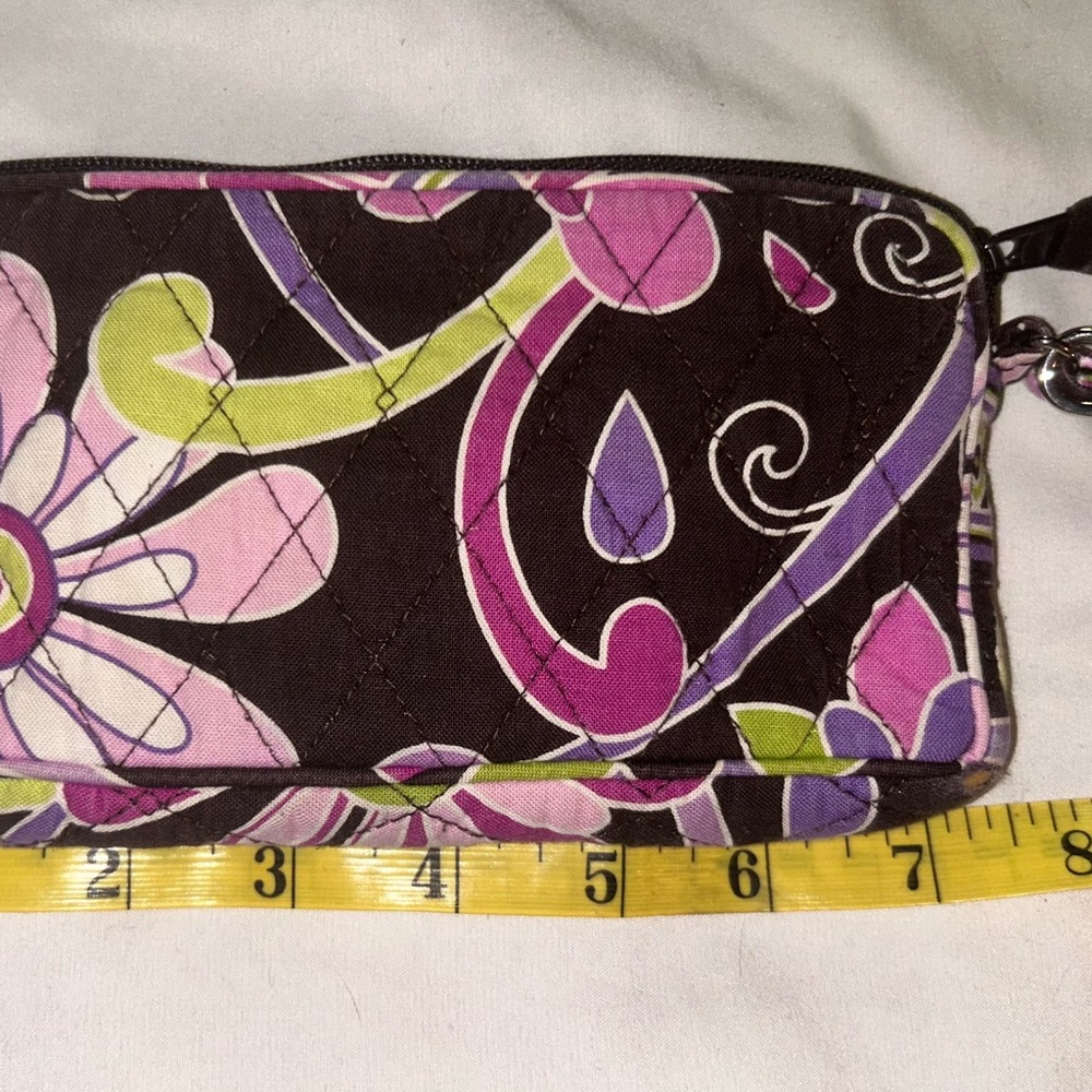Vera Bradley Pink and Purple Floral Quilted Wallet